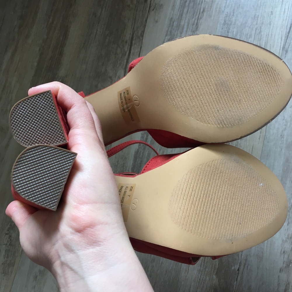 Rust Orange Platform Sandals - Picture 8 of 13